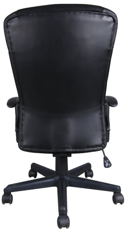 Кресло BRABIX &quot;Optima MG-370&quot;, с подлокотниками, экокожа/ткань, черное, 531580