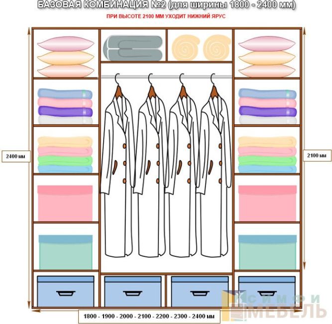 Шкаф купе 3х дв Комби 1 Зеркало