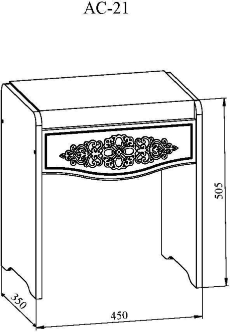 Тумба Ассоль АС-21 белое дерево