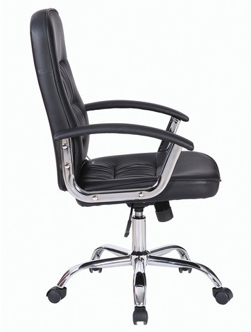 Кресло BRABIX &quot;Bit EX-550&quot;, хром, экокожа, черное, 531838