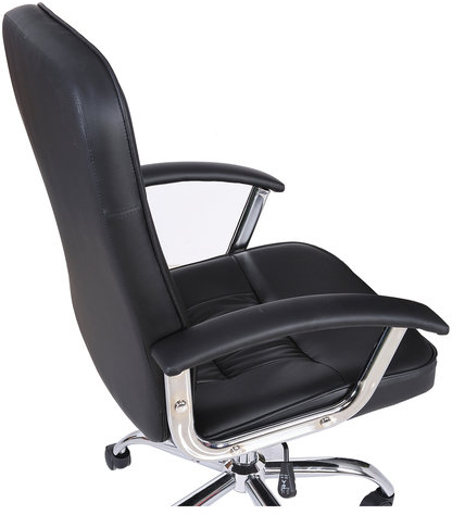 Кресло BRABIX &quot;Bit EX-550&quot;, хром, экокожа, черное, 531838