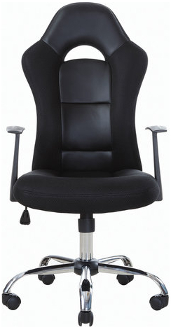 Кресло компьютерное BRABIX &quot;Fusion EX-560&quot;, экокожа/ткань, хром, черное, 531581