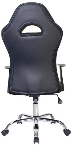 Кресло компьютерное BRABIX &quot;Fusion EX-560&quot;, экокожа/ткань, хром, черное, 531581