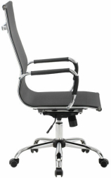 Кресло офисное BRABIX "Line EX-530", хром, сетка, черное, 531846