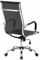 Кресло офисное BRABIX "Line EX-530", хром, сетка, черное, 531846