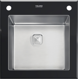 Комбинированные мойки TOLERO CERAMIC GLASS (нержавеющая сталь и стекло)TG-500