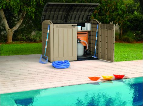 Шкаф садовый Стор ит Аут Ультра (STORE-IT-OUT ULTRA) 2000 л, бежевый