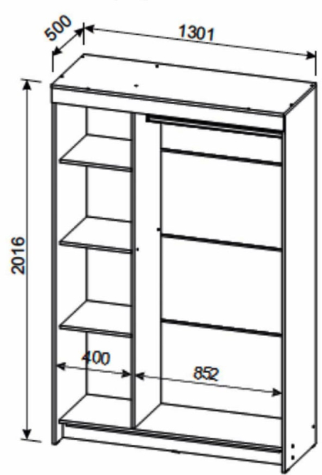 Шкаф-купе ШКП 2