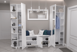 Шкаф-пенал «Монблан» МБ-22К белое дерево