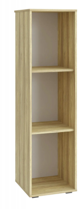 Шкаф-пенал Оскар ОС-01 блэквуд ячменный/графит