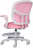 Кресло детское с подставкой для ног BRABIX &quot;Toy MG-205&quot;, сетка/ткань TW, розовое, 533151