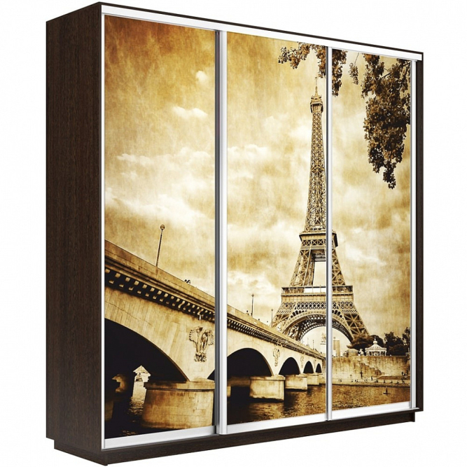 Шкаф-купе Экспресс 3-х дверный (Фото №1024 Париж)