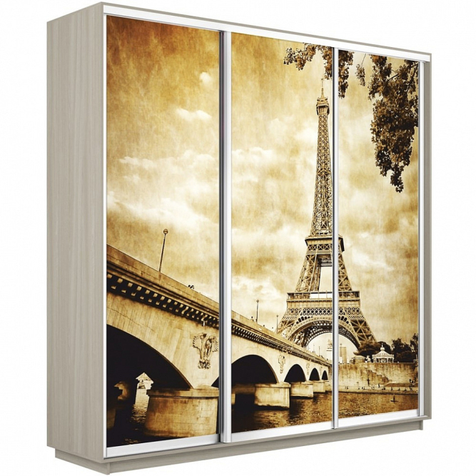 Шкаф-купе Экспресс 3-х дверный (Фото №1024 Париж)