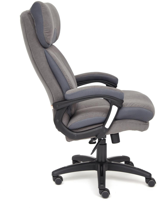 Кресло DUKE флок/ткань, серый/серый, 29/TW-12