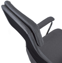 Кресло офисное BRABIX &quot;Flight EX-540&quot;, хром, ткань, сетка, серое, 531848