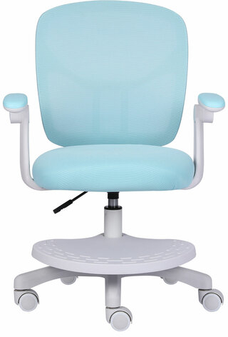 Кресло детское с подставкой для ног BRABIX &quot;Toy MG-205&quot;, сетка/ткань TW, голубое, 533152