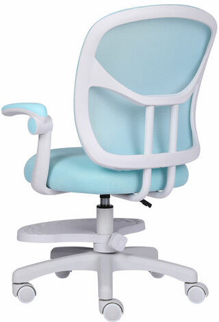 Кресло детское с подставкой для ног BRABIX &quot;Toy MG-205&quot;, сетка/ткань TW, голубое, 533152