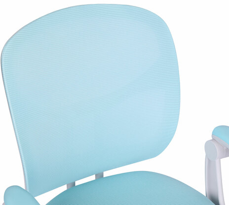 Кресло детское с подставкой для ног BRABIX &quot;Toy MG-205&quot;, сетка/ткань TW, голубое, 533152