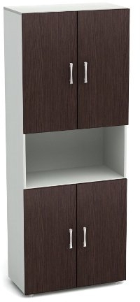 Шкаф высокий одна откр. полка К4 (ШК31+ДК32х4)