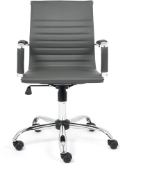 Кресло URBAN-LOW кож/зам, металлик, 36