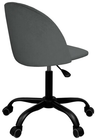 Кресло BRABIX Moon MG-074, велюр серый, пятилучие металлическое черное, 532773