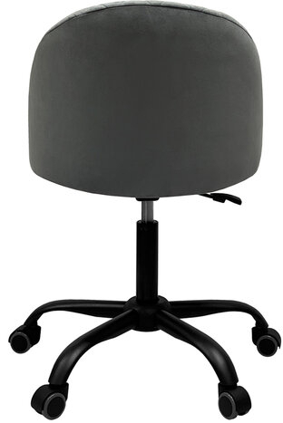 Кресло BRABIX Moon MG-074, велюр серый, пятилучие металлическое черное, 532773