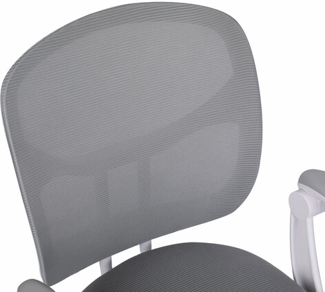 Кресло детское с подставкой для ног BRABIX &quot;Toy MG-205&quot;, сетка/ткань TW, серое, 533153