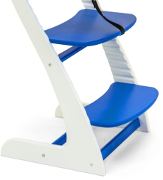 Растущий регулируемый стул Усура бело-синий