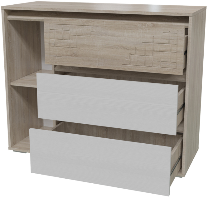 Комод с дверкой и ящиками Мальта