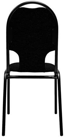 Стул для посетителей РС02М, черный каркас, ткань черная
