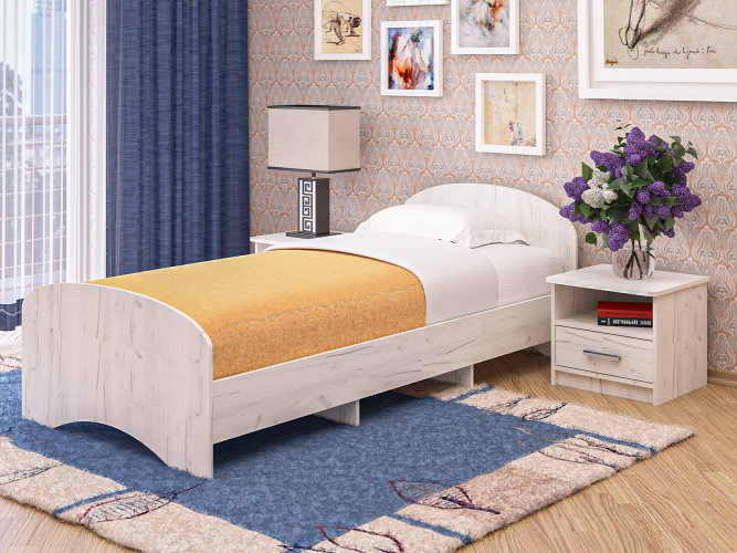 Кровать односпальная К-90/2