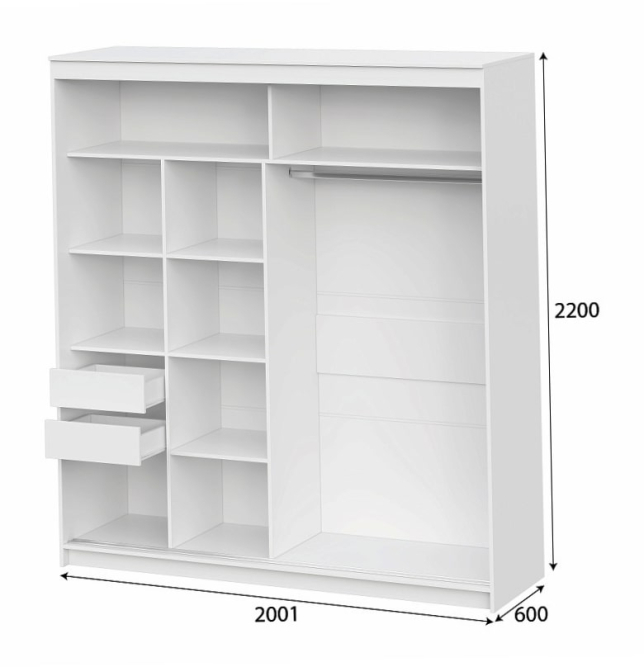 Шкаф-купе ШКП 3 (серия №2)