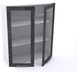 Шкаф Дублин ШСТ-80 960 2-х дверный навесной со стеклом