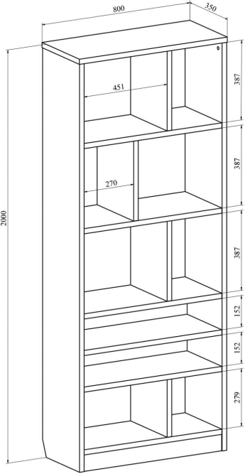 Стеллаж для гостиниц Виктория ВИ-3