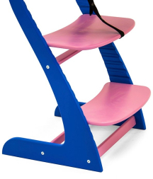 Растущий регулируемый стул Усура синий-лаванда