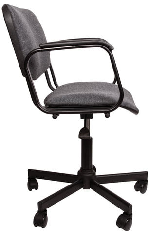 Кресло КР08, с подлокотниками, серое, КР01.00.08-102-