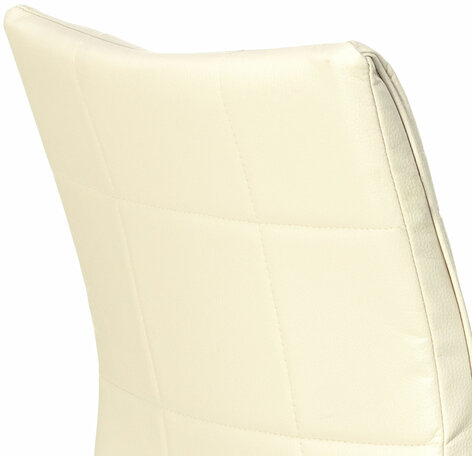 Кресло BRABIX &quot;Stream MG-314&quot;, без подлокотников, пятилучие серебристое, экокожа, бежевое, 532078