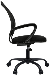 Кресло BRABIX Cargo MG-391, до 130 кг, пятилучие металлическое, ткань/сетка, черное, 532786