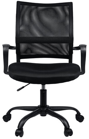 Кресло BRABIX Cargo MG-391, до 130 кг, пятилучие металлическое, ткань/сетка, черное, 532786