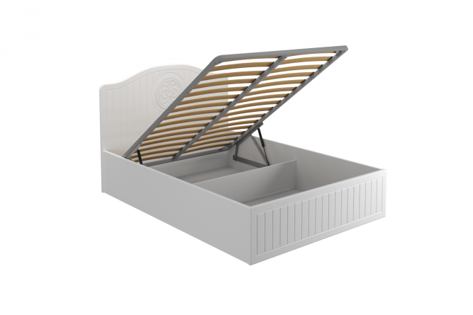 Кровать «Монблан» МБ (605К-607К) белое дерево