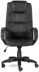 Кресло офисное &quot;Премьер&quot;, кожзам, черное