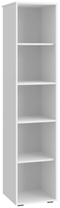 Шкаф-пенал Оскар ОС-02 белый структурный/графит