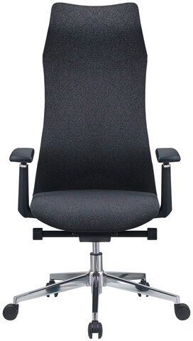 Кресло офисное CHAIRMAN CH 583 SL, хром, 3D подлокотники, синхромеханизм, ткань, темно-серое, 7131358