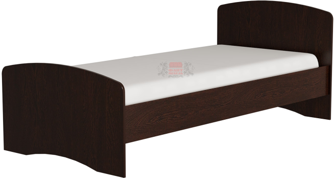 Кровать-4 одинарная с 2-мя фигурными спинками