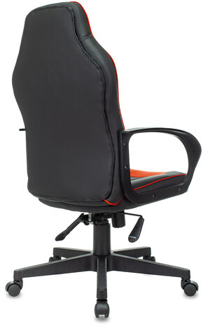 Кресло компьютерное BRABIX &quot;Game GM-017&quot;, экокожа/ткань, черное/красное, 532642, GM-017_532642