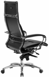 Кресло офисное МЕТТА &quot;SAMURAI&quot; Lux, рецик. кожа, регулируемое сиденье, черное