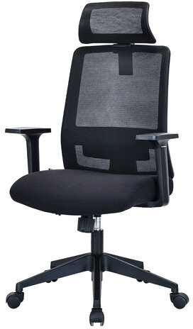 Кресло BRABIX PREMIUM &quot;Agent ER-404&quot;, поясничная поддержка, регулируемый подголовник, ткань/сетка, черное, 532970