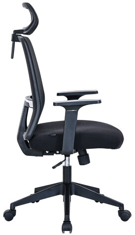 Кресло BRABIX PREMIUM &quot;Agent ER-404&quot;, поясничная поддержка, регулируемый подголовник, ткань/сетка, черное, 532970