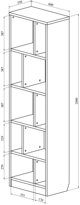 Стеллаж для гостиниц Виктория ВИ-6