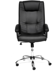 Кресло MAXIMA Хром кож/зам, черный, 36-6